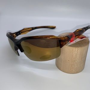 New 24/7 Life Adults' Semi Rimless two-tone Brown Wrap-Around Sunglasses